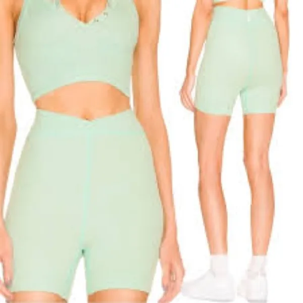 NWT free people free throw‎ shorts size small women’s mint green - Image 10