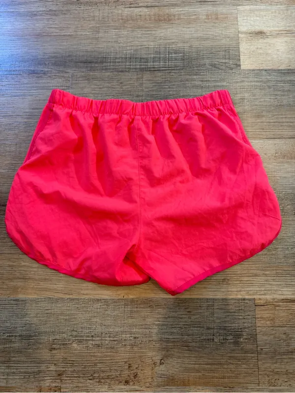 adidas Women’s Neon Pink Athletic Running Shorts - Image 2