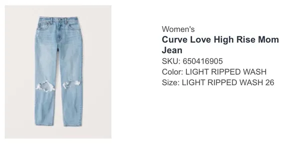 Abercrombie Curve Love High-Rise Jeans - Image 4