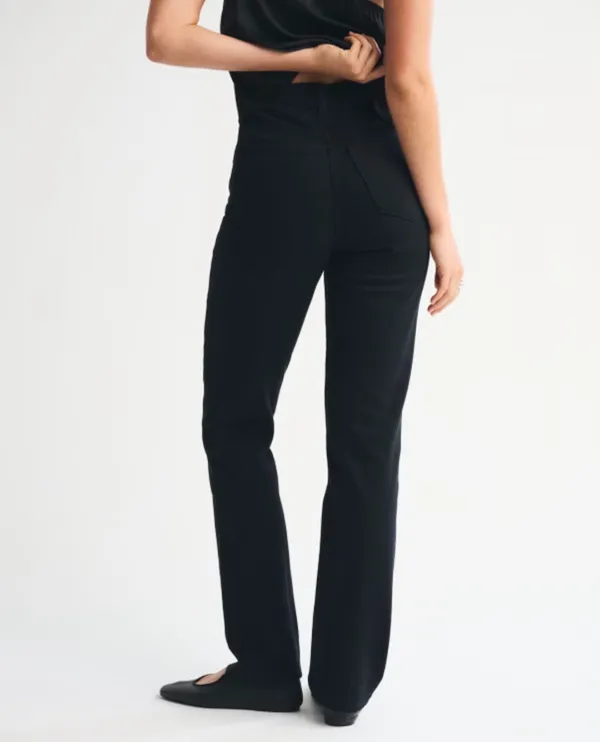 Abercrombie 90s High-Rise Straight Black Jeans - Image 2