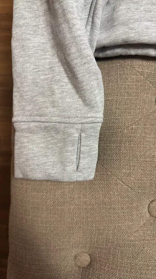 Quarter Zip Pullover Gray Size L - Image 3