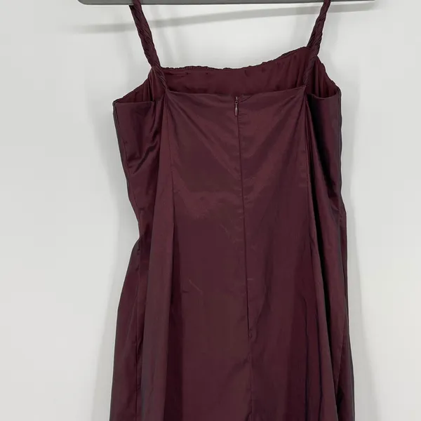 Vintage Adrianna Papell Occasions Burgundy Ruched Gown‎ with Bolero Set Size 8 - Image 6