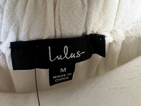 Lulu’s NWT Sail With Me White High-Waisted Wide-Leg Pants Palazzo Size Medium - Image 6