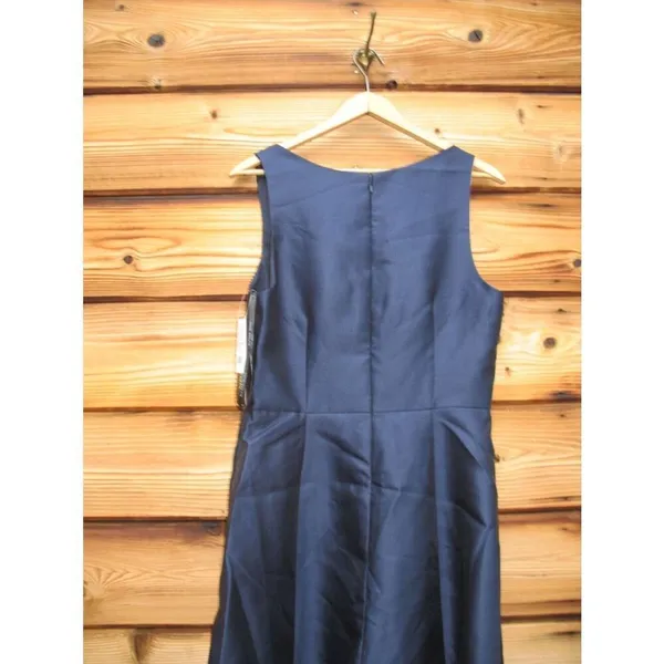 NWT Alfred Sung Blue Corset Satin Gown Dress Size 10 - Image 8