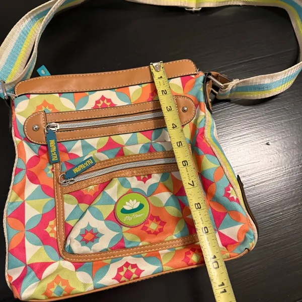 Vera Bradley Lily Bloom‎ Colorful Geometric Crossbody Bag - Image 3