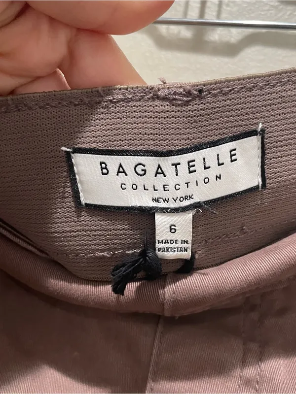 Bagatelle Collection Wide Leg Cropped Pants High Rise Brown Women’s Size 6 NWT - Image 4