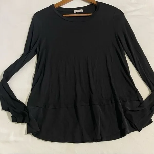 Aritzia Wilfred Silk and Rayon Blend Long Sleeve Shirt Women’s Size Small - Image 10