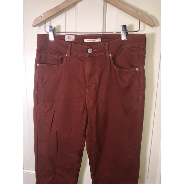 Levi’s Mid Rise Skinny Jeans Rust W29 L32 NWT - Image 2
