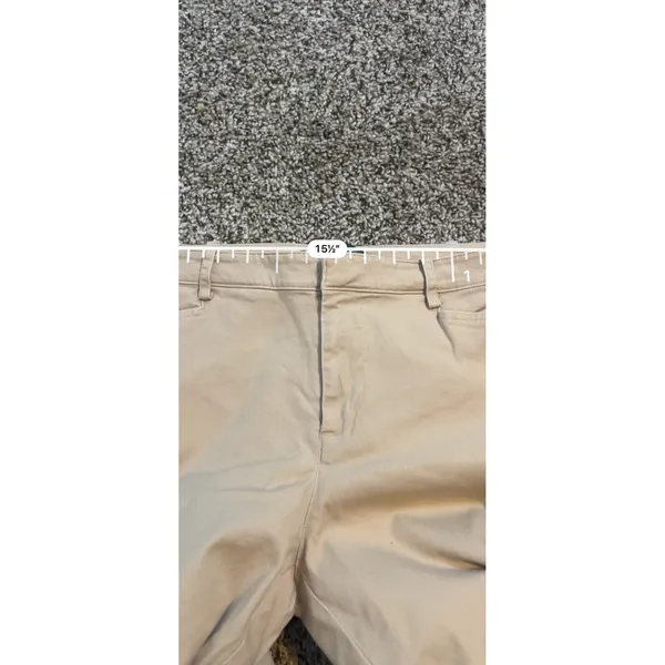 Lauren Ralph Lauren Womens Tan Khaki Ankle Zipper Straight‎ Leg Pants Size 8 - Image 5