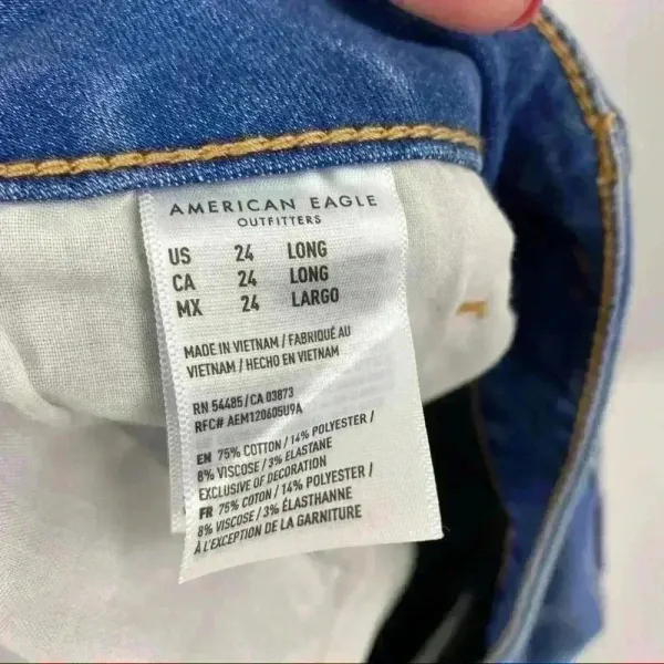 AE Ne(x)t Level Artist‎ Crop Jean Size 24 Long NWT - Image 4