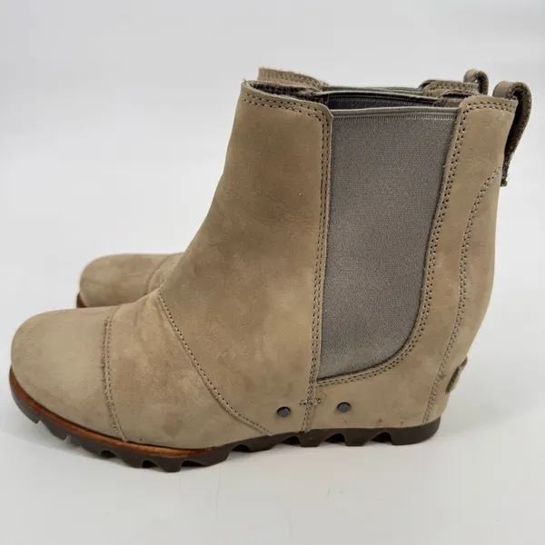 Sorel NL2805 Lea Wedge Chelsea Leather Waterproof Boots Size‎ 8 - Image 5