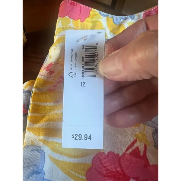 Old Navy Floral Printed Skirt Sz 12 NWT - Image 8