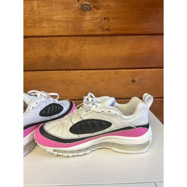 Nike Wmns Air Max 98 SE China Rose Pink White Sneaker AT6640-100 Size 6 - Image 6