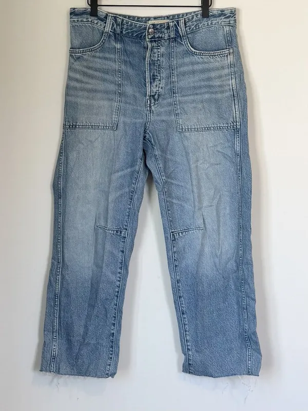 NEW Madewell The Darted Barrel-Leg Jean - Size: 29 - Image 2