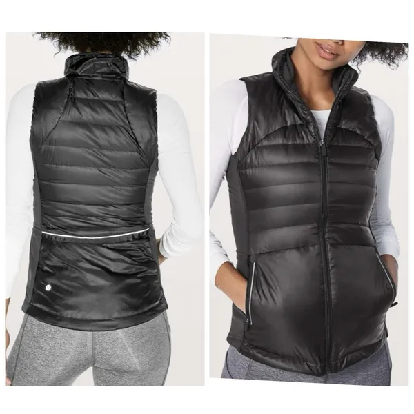 Lululemon Down For A Run Vest II Black Full Zip DOWN Puffer Lightweight Womens 8 - Image 9