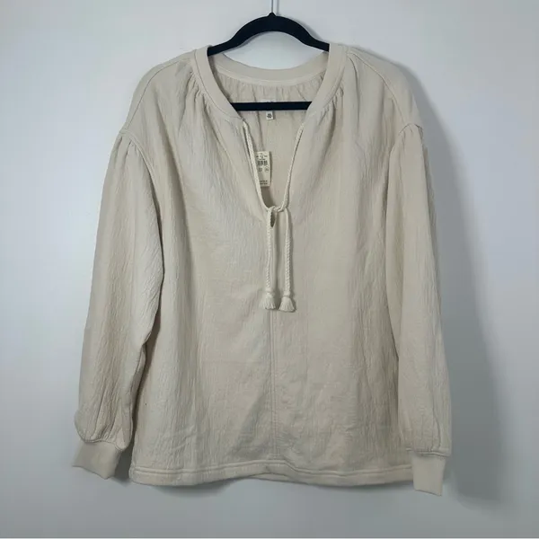 Aerie Women’s Ivory Beige Oversized Sweater Tunic XS NWT - Image 2