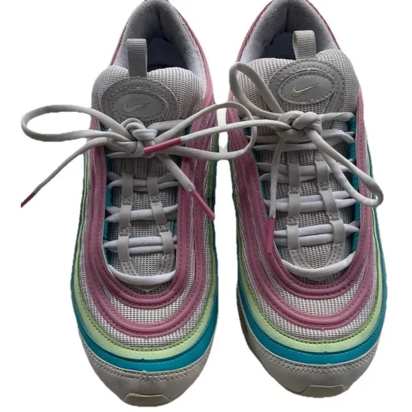 Nike Air Max 97 Women's Running Shoes SZ 7.5 White/Pink, CW7017-100 - Image 5