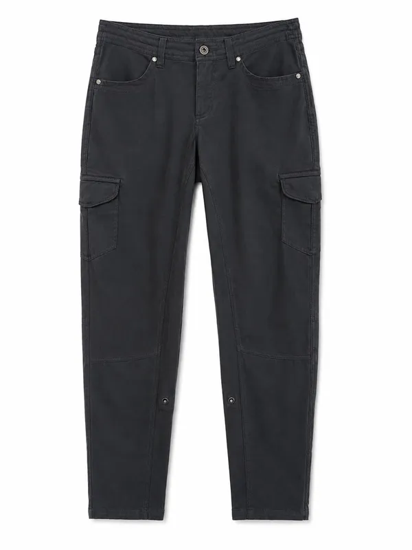 KUHL Womens 6 Regular Dark Grey Cargo Hiking Pants Roll Tab Outdoor Stretch - Image 3
