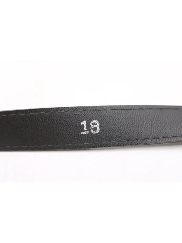 Brown Croc Embossed Vegan Leather Belt -18 Western Y2K Retro Silver Gold Buckle - Image 6