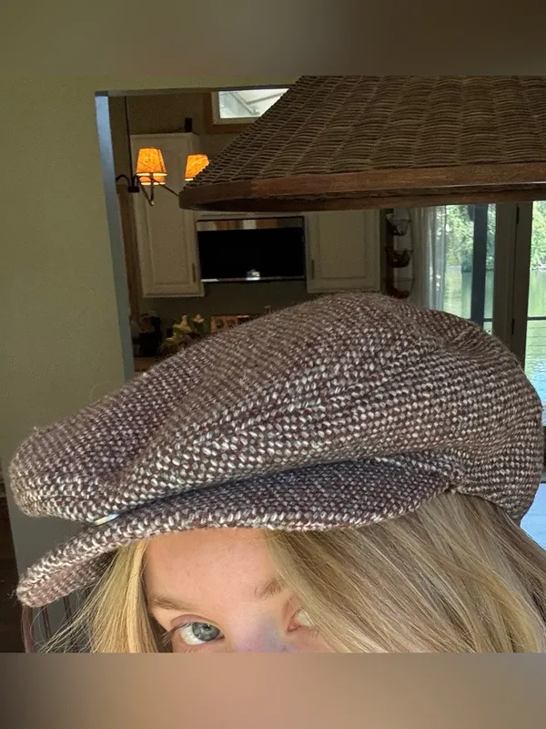 Aeropostale Y2K Tweed Paperboy Hat - Image 7