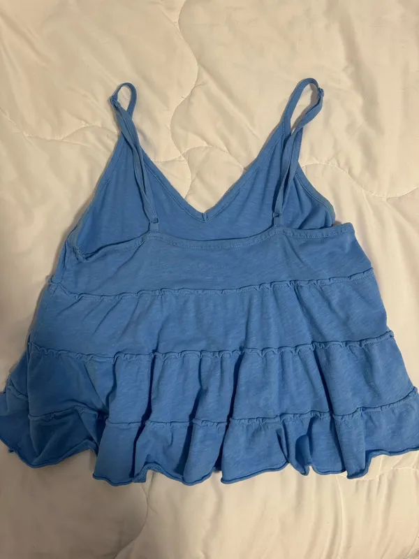 American eagle blue flowy tank - Image 3