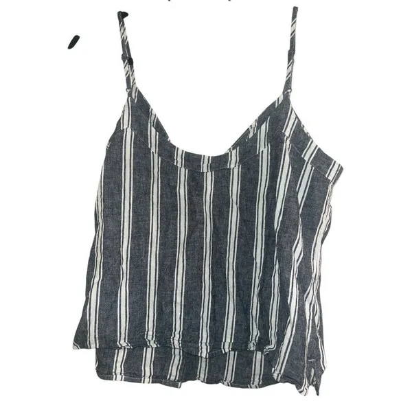 ✨Abercrombie Striped Linen Button Front Sz Large Tank✨ - Image 5