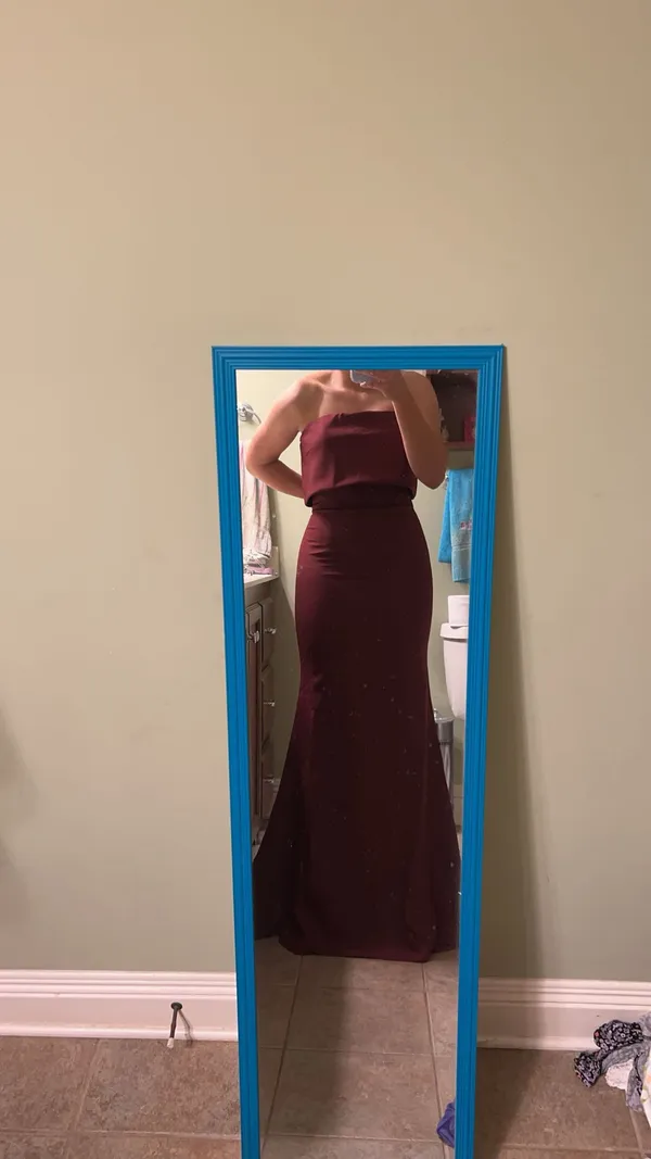 Blaze Strapless Maxi Dress With Overlay - Image 3