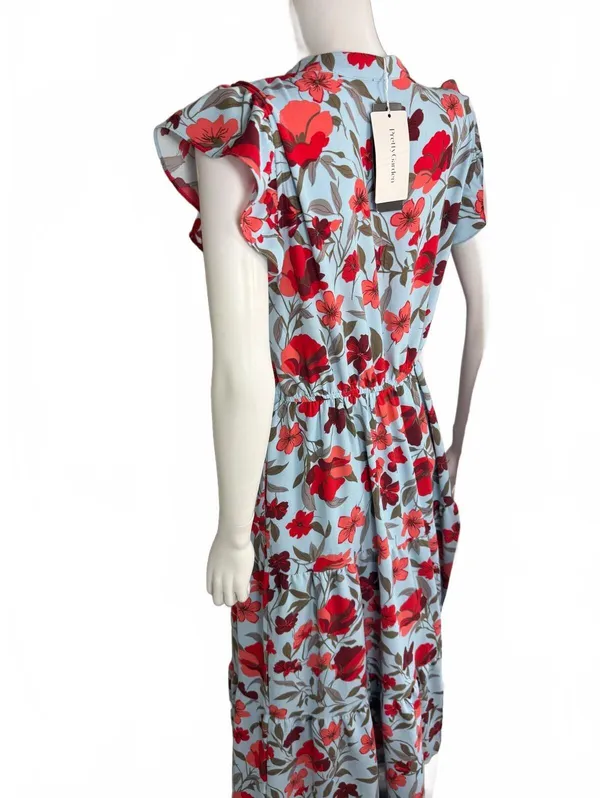 NWTs PrettyGarden Floral Midi Dress Size M - Image 4