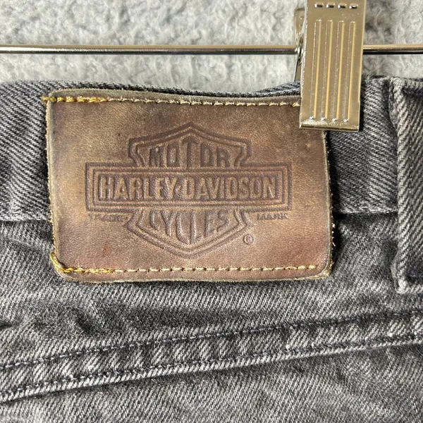 Harley Davidson Jeans‎ Womens 2 Black Biker Blues High Rise Straight Boyfriend - Image 8