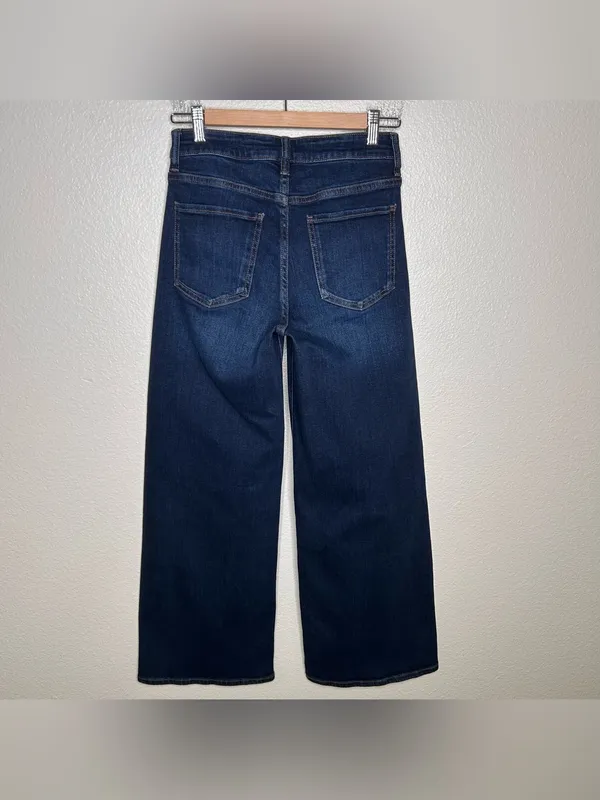 Quince Bella Stretch Wide Leg Jeans 28” in Midnight Blue 27 - Image 9