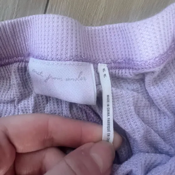 Purple Out From Under Waffle Knit Pants - Image 5