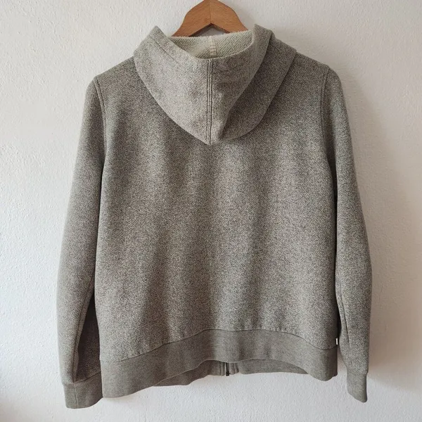 Lauren Ralph Lauren Sweatshirt S Heather Gray Hoodie Full Zip Cotton Blend VTG - Image 2