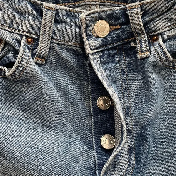Topshop Moto Distressed Ripped Raw Hem Light Blue Y2K Jeans, size 26x30” - Image 4