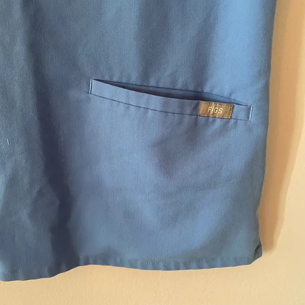 FIGS Casma Scrub Top Ceil Blue Medical Uniform Nurse Doctor Women's size XS - Image 4