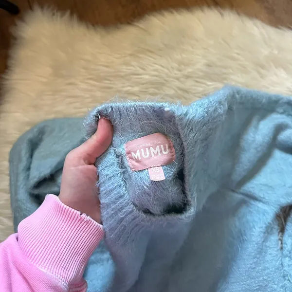SHOW ME YOUR MUMU Vienna Sweater In Blue Knit - Image 8