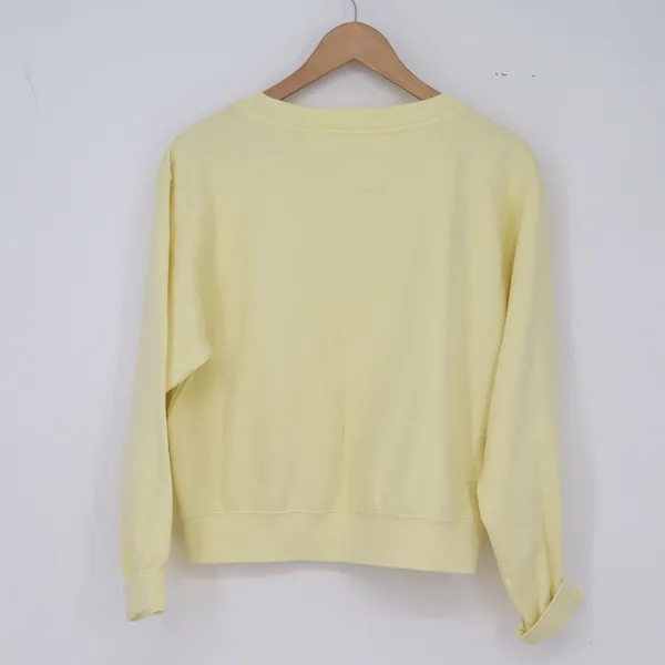 Pop Surf Sweatshirt Womens Medium Great Wolf Lodge Yellow Graphic Pullover Exc - Image 4