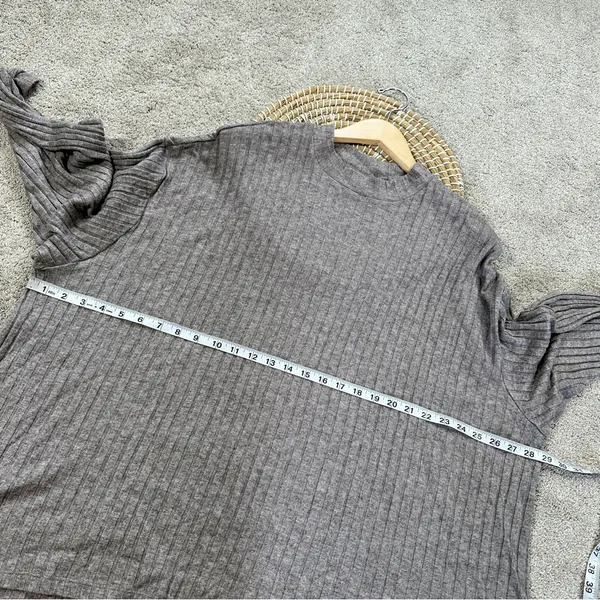 Old Navy Women’s Cozy Mock Neck Tunic Top Ribbed Longsleeve in Mushroom 3X - Image 12