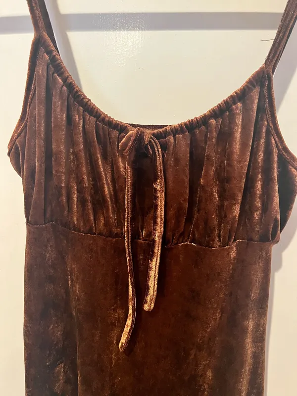 RSQ Crushed velvet spaghetti strap dress - Image 2