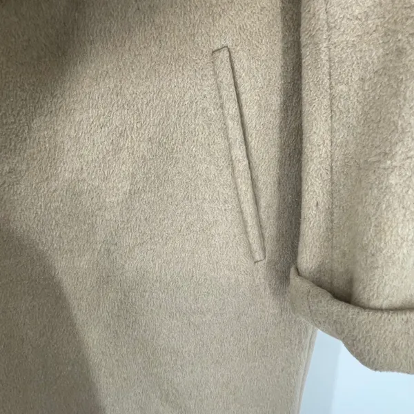 Wallis Petite Wool Blend Waterfall Coat Womens 6P Beige‎ Open Front Jacket - Image 6