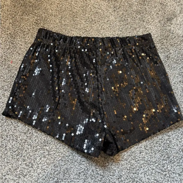 Venus Sequin Mini Shorts - Image 4