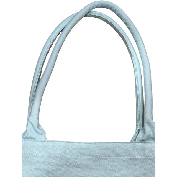 Athleta Oversized Ombré Canvas Tote Bag Blue White Large Beach Gym Travel 2024 - Image 3