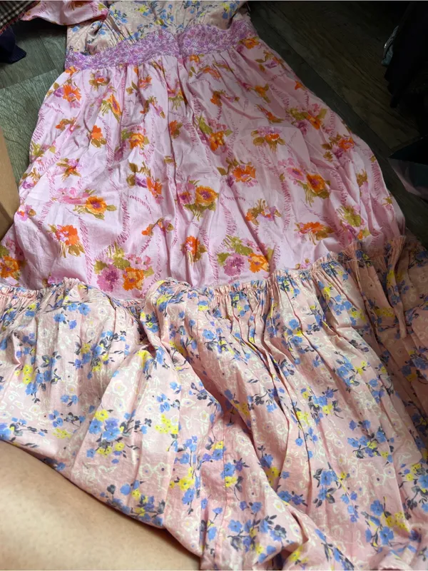 Love Shack Fancy Angie floral Midi Dress size 8 - Image 14