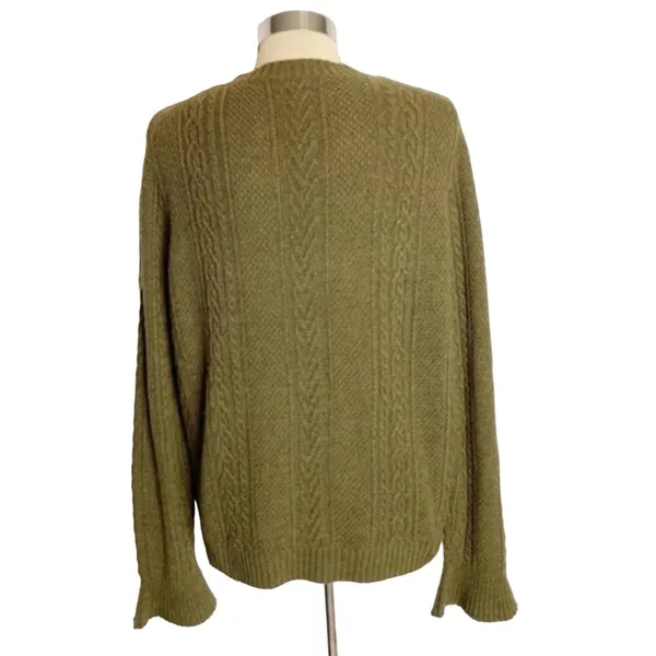 J. Crew‎ flared sleeve cable knit sweater - Image 5