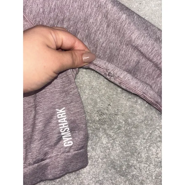 Gymshark Womens Adapt Marl Crop Top Size M Long Sleeve Seamless Workout Gym Flaw - Image 7
