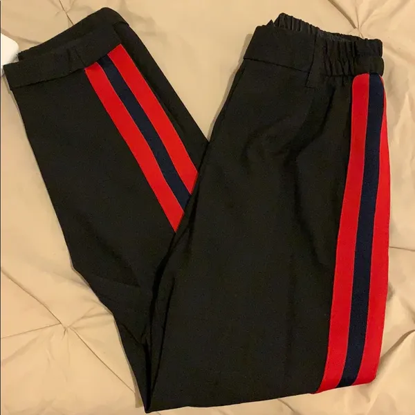 Black and Red Bershka Sporty jogger trouser pants Size XS - Image 8