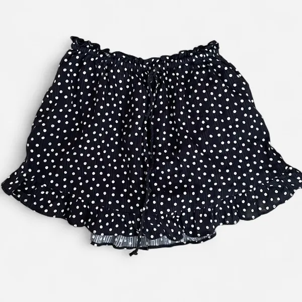 Free People Ellia Printed Mini Skirt in Black Polka Dots XS - Image 3