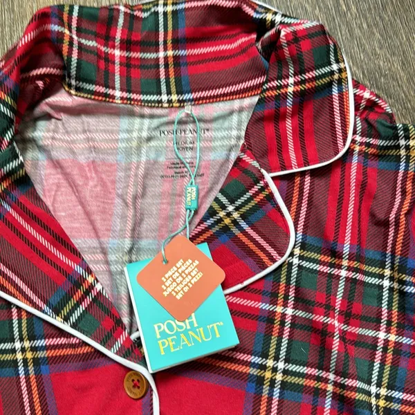 Posh Peanut Pajama Top Red Size M - Image 2