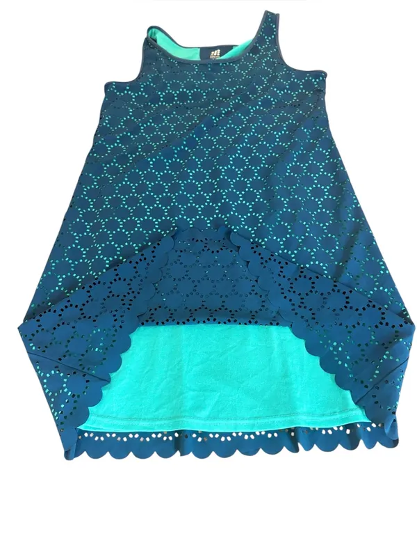 Title Nine Nimblene Illusion Laser Cut Stretch Athletic Dress Womens Medium - Image 4