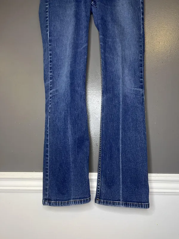 DKNY Jeans Bootcut Jeans Womens 2 Medium Wash Blue Stretch Denim Regular Fit - Image 3