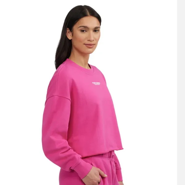 NWT PAJAR CANADA Lawson Women's Oversized Crop Sweatshirt in PINK GLOW XL - Image 5